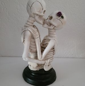 SOLD Michaels Ashland skeleton pastel figurine